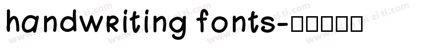 handwriting fonts字体转换
